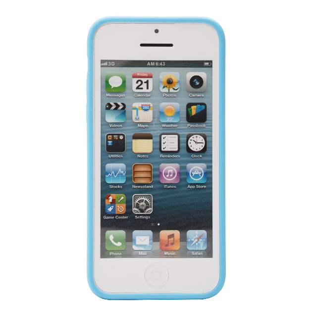 【iPhone5c ケース】Slim View Case Lite-Blueサブ画像