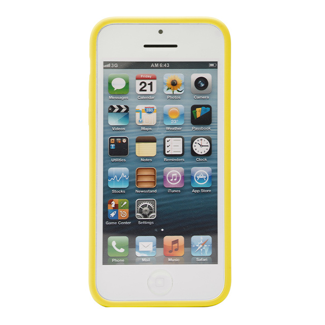【iPhone5c ケース】Slim View Case Lite-Yellowサブ画像