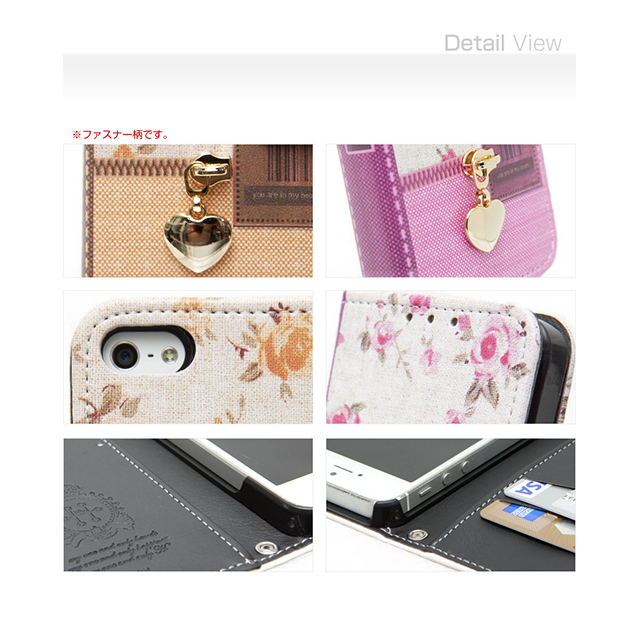 【iPhoneSE(第1世代)/5s/5 ケース】Zipper Flower (ピンク)goods_nameサブ画像
