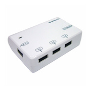 AC USB充電器　2.1Ax1ポート/1Ax3ポート (ホワイト)