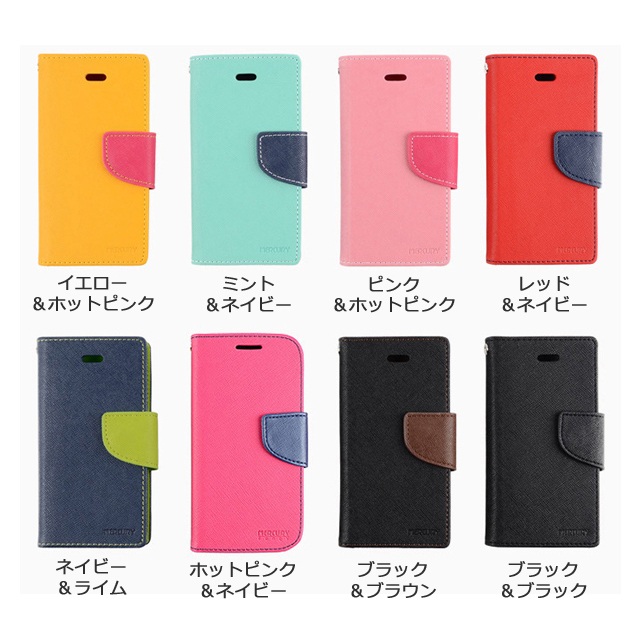 【GALAXY S4 ケース】Fancy Diary（ミント/ネイビー）goods_nameサブ画像