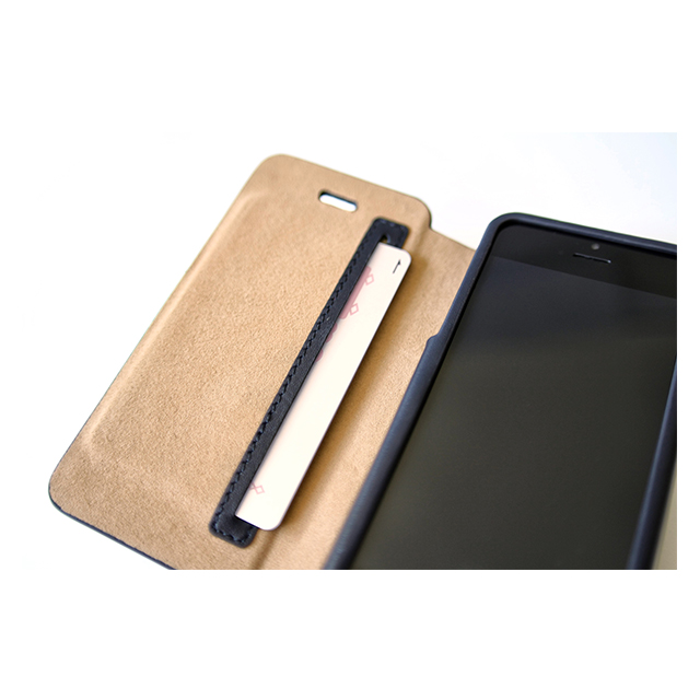 【iPhone5s/5 ケース】Leather Case (ネイビー)サブ画像