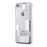 【iPhone5c ケース】フローティングパターンカバーセット（ブロック）