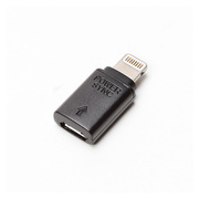 【Lightning変換アダプター】Lightning - micro USB (ブラック)【MFi取得】