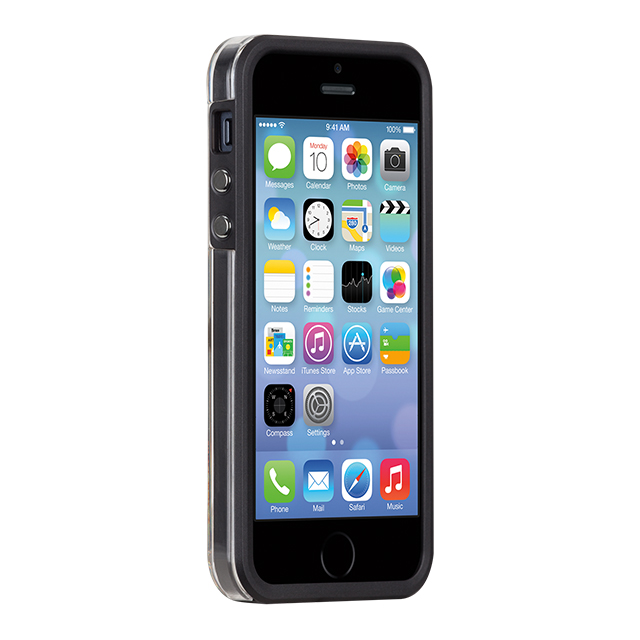 【iPhoneSE(第1世代)/5s/5 ケース】Hybrid Tough Naked Case (Clear/Black)サブ画像