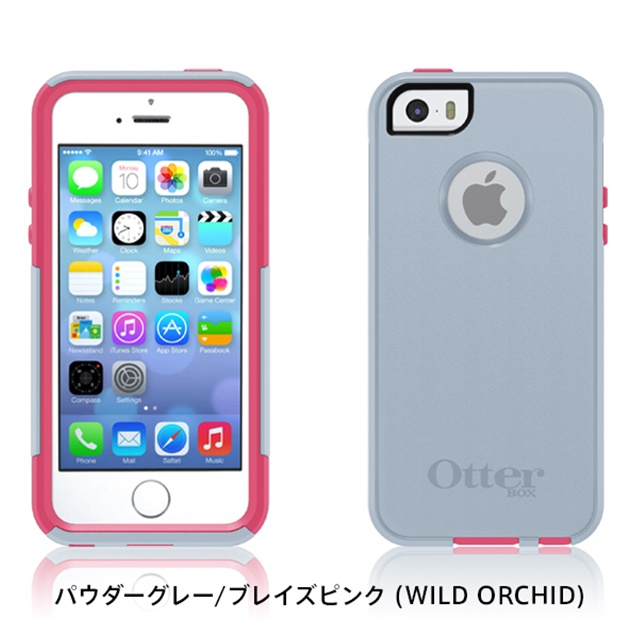 【iPhoneSE(第1世代)/5s/5 ケース】Commuter パウダーグレー/ブレイズピンク (WILD ORCHID)goods_nameサブ画像