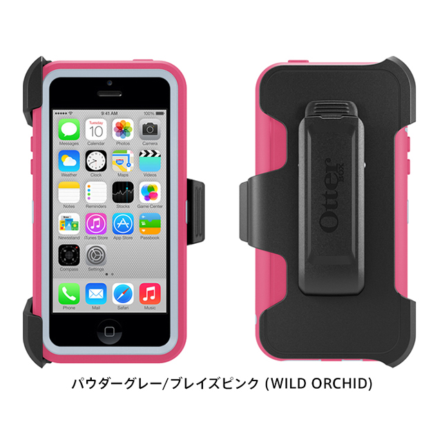 【iPhone5c ケース】OtterBox Defender パウダーグレー/ブレイズピンク (WILD ORCHID)goods_nameサブ画像