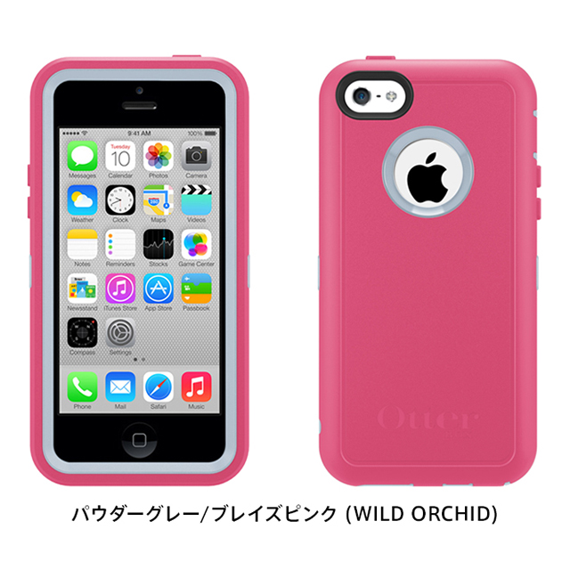 【iPhone5c ケース】OtterBox Defender パウダーグレー/ブレイズピンク (WILD ORCHID)goods_nameサブ画像