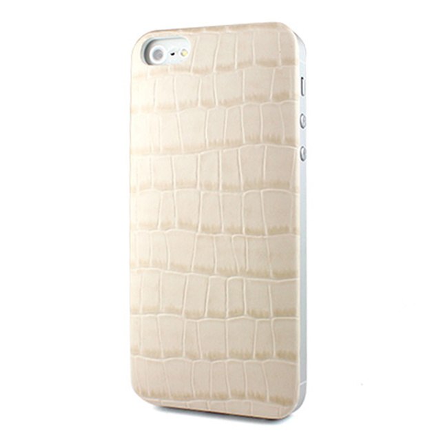 【iPhoneSE(第1世代)/5s/5 ケース】Ssongs BubblePack PlayCase Leather (Crocodile Beige)