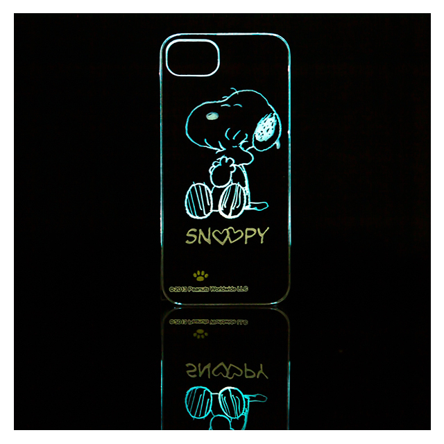 【iPhone5s/5 ケース】光るライトケース スヌーピー正面サブ画像