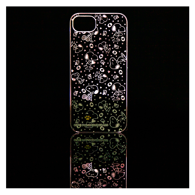 【iPhone5s/5 ケース】光るライトケース スヌーピーシルエットサブ画像