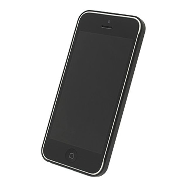 【iPhone5c ケース】エアージャケットセット （ラバーコーティングブラック）goods_nameサブ画像