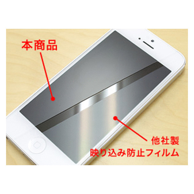 【iPhoneSE(第1世代)/5s/5c/5 フィルム】衝撃吸収アンチグレアフィルムセットサブ画像