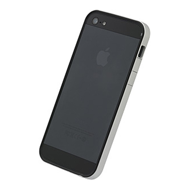 Iphonese 第1世代 5s 5 ケース フラットバンパーセット シルバー ブラック パワーサポート Iphoneケースは Unicase