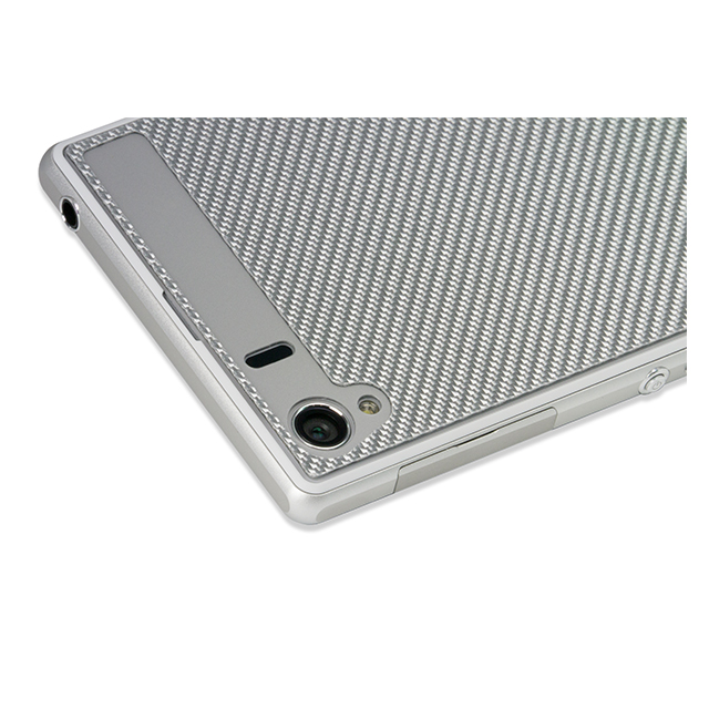 【XPERIA Z1 スキンシール】Carbon Plate for Xperia Z1 Silvergoods_nameサブ画像