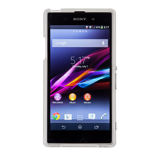 【XPERIA Z1 ケース】Hybrid Tough Naked Case, Clear/Clearサブ画像