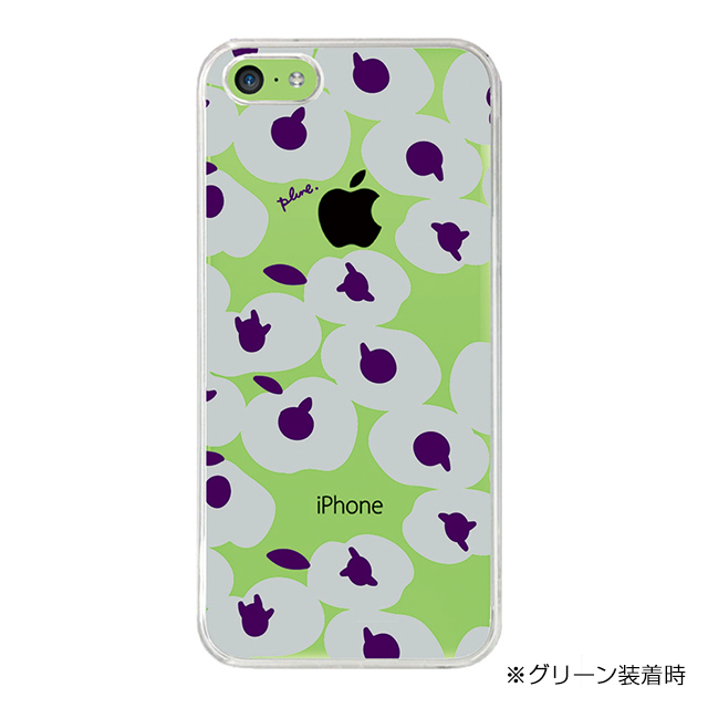 【iPhone5c ケース】CollaBorn デザインケース りんご花グレー-CLサブ画像
