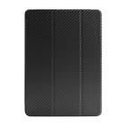 【iPad(9.7inch)(第5世代/第6世代)/iPad Air(第1世代) ケース】CarbonLook SHELL with Front cover ブラック