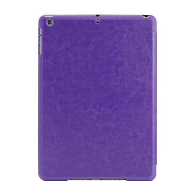 【iPad(9.7inch)(第5世代/第6世代)/iPad Air(第1世代) ケース】LeatherLook SHELL with Front cover Violetgoods_nameサブ画像
