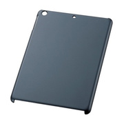 【iPad Air(第1世代) ケース】シェルカバー/ラバーコーティング/ブラック