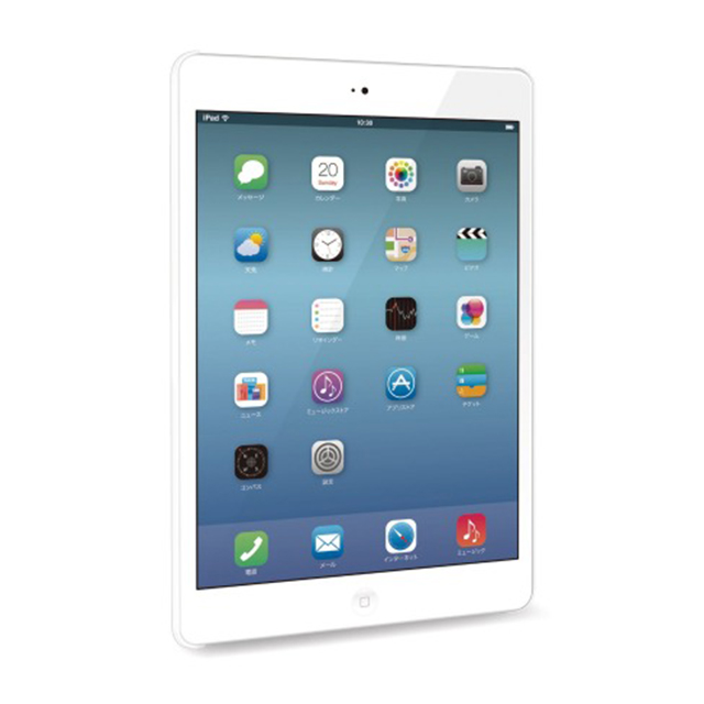 【iPad Air(第1世代) ケース】シェルカバー/ラバーコーティング/ホワイトサブ画像