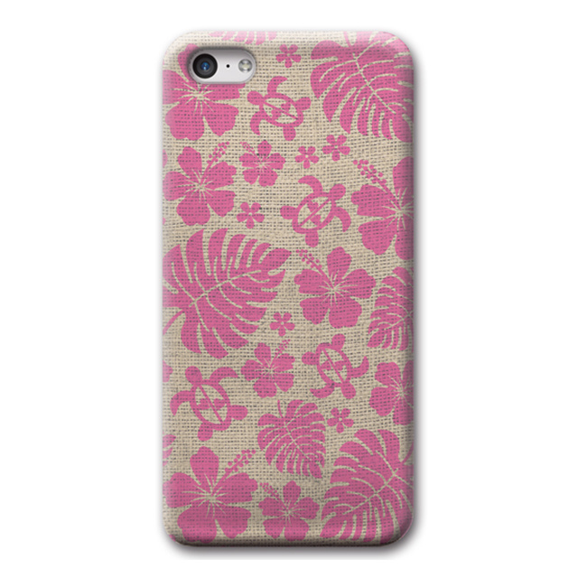 【iPhone5c ケース】Hawaiian Palekaiko ピンク