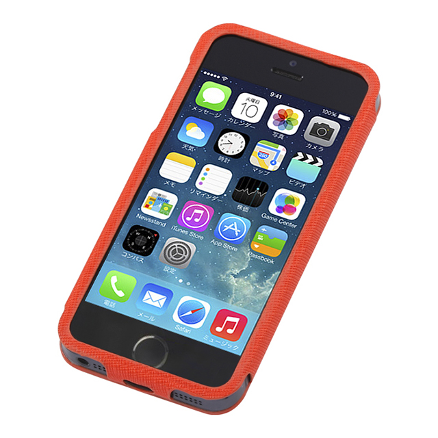 【iPhoneSE(第1世代)/5s/5 ケース】Multi Function Design Case (Orange Pink)サブ画像