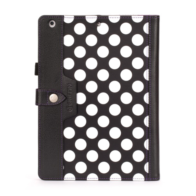 【iPad Air(第1世代) ケース】Back Bay Polka Folio Case Black/White/Purpleサブ画像