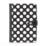 【iPad mini3/2/1 ケース】Back Bay Polka Folio Case Black/White/Blue
