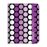 【iPad mini3/2/1 ケース】Passport-style Polka Folio Case Purple