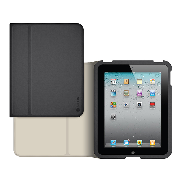 【iPad mini3/2/1 ケース】Slim Folio Case Black/Grayサブ画像