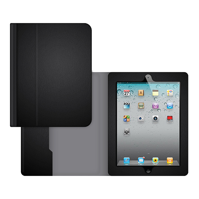 【iPad mini3/2/1 ケース】Folio Case Black/Grayサブ画像