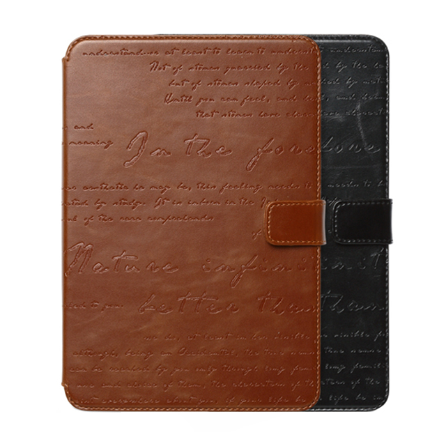 【iPad mini3/2/1 ケース】Masstige Lettering Diary ブラックサブ画像
