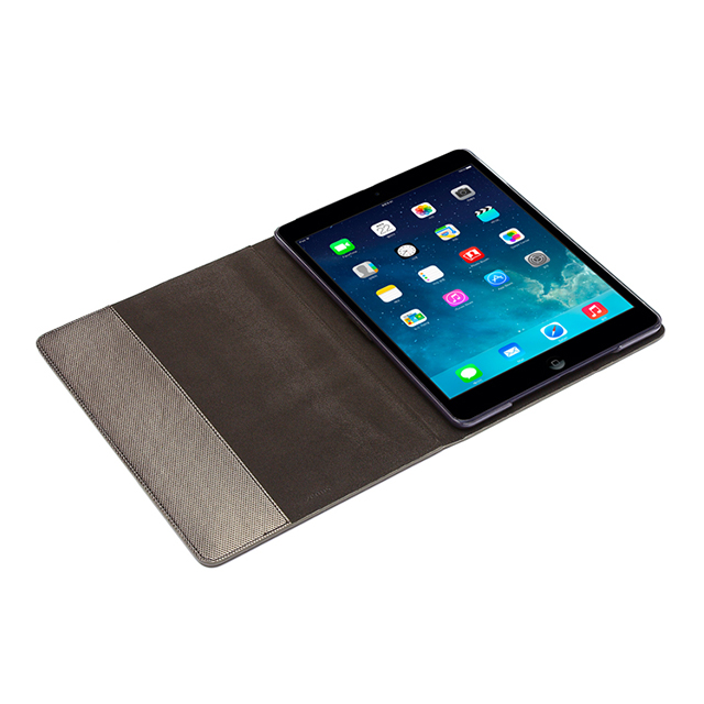 【iPad(9.7inch)(第5世代/第6世代)/iPad Air(第1世代) ケース】Masstige Metallic Diary (シルバー)サブ画像