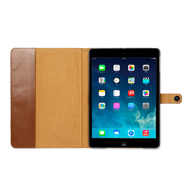 【iPad(9.7inch)(第5世代/第6世代)/iPad Air(第1世代) ケース】Masstige Lettering Diary (ブラウン)サブ画像