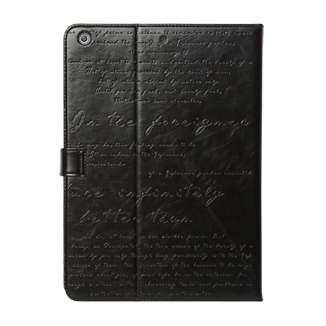 【iPad(9.7inch)(第5世代/第6世代)/iPad Air(第1世代) ケース】Masstige Lettering Diary (ブラック)サブ画像