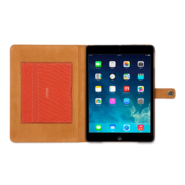 【iPad(9.7inch)(第5世代/第6世代)/iPad Air(第1世代) ケース】Cambridge Diary (オレンジ)サブ画像