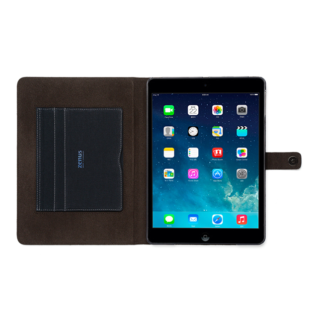 【iPad(9.7inch)(第5世代/第6世代)/iPad Air(第1世代) ケース】Cambridge Diary (ネイビー)サブ画像