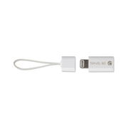 【Lightning変換アダプター】TRAVEL BIZ Lightning - Micro USB Adapter iPod/iPhone/iPad専用 White【MFi取得】