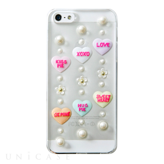 【iPhone5s/5 ケース】candy heart デイジークリア