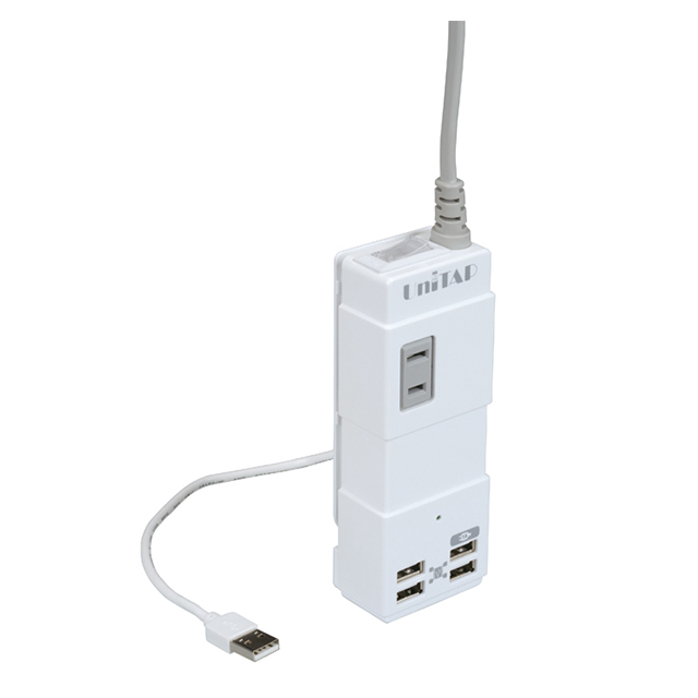 『UNITAP』 USB給電＋HUB機能付きOAタップサブ画像