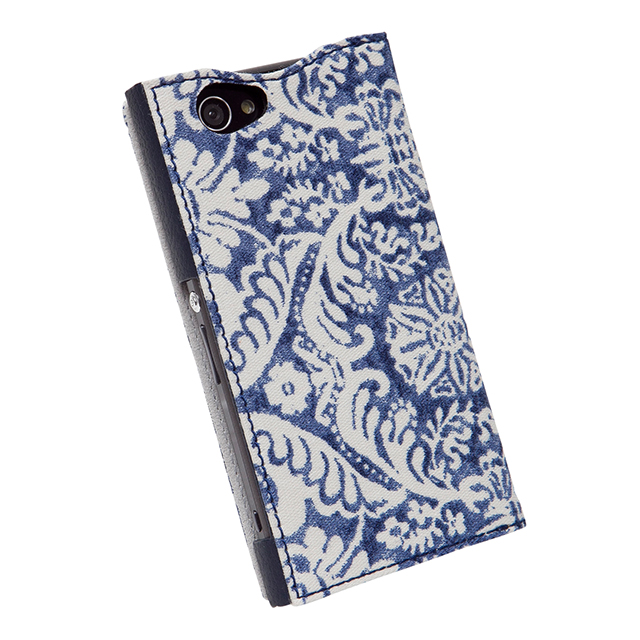 【XPERIA A2/Z1 f ケース】Denim Paisley Diaryサブ画像