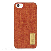【iPhone5c ケース】ハードシェル亜麻織物ケース Flax Fabric Case オレンジ IP5CFXOR