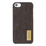 【iPhone5c ケース】ハードシェル亜麻織物ケース Flax Fabric Case コーヒー IP5CFXCO