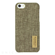 【iPhone5c ケース】ハードシェル亜麻織物ケース Flax Fabric Case ストロー IP5CFXYE