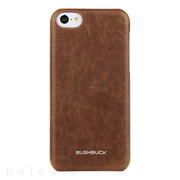 【iPhone5c ケース】ハードシェル高品質レザーケース Classicism Synthetic Leather case ブラウン IP5CCMBN