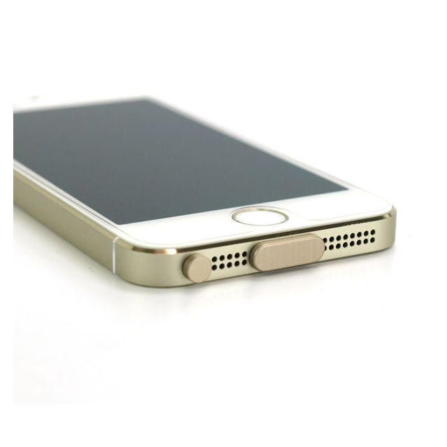 【iPhone5s/5c/5】アルミニウムポートキャップセット (シャンパン)サブ画像