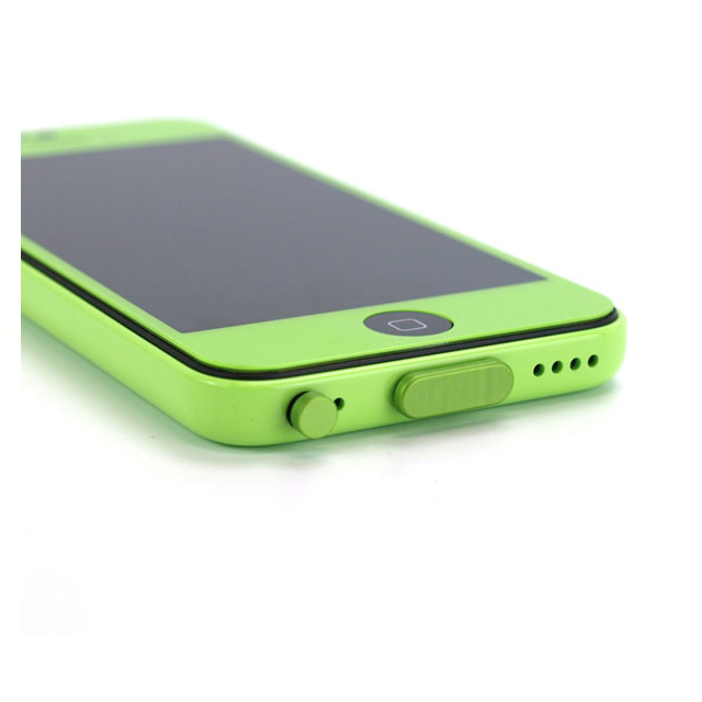 【iPhone5s/5c/5】アルミニウムポートキャップセット (ライムグリーン)サブ画像