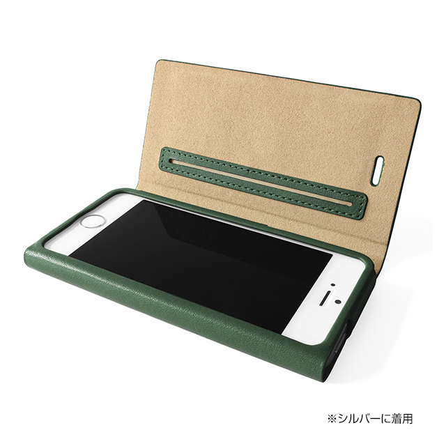 【iPhone5s/5 ケース】One-Sheet Leather Case グリーンサブ画像