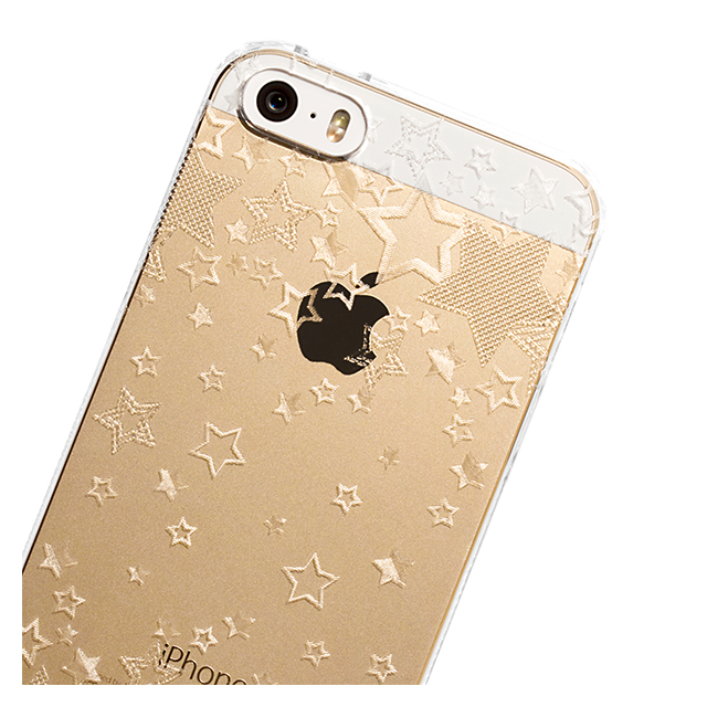 【iPhone5s/5 ケース】Highend Berryオリジナル トゥインクルスター クリア ハードケースサブ画像